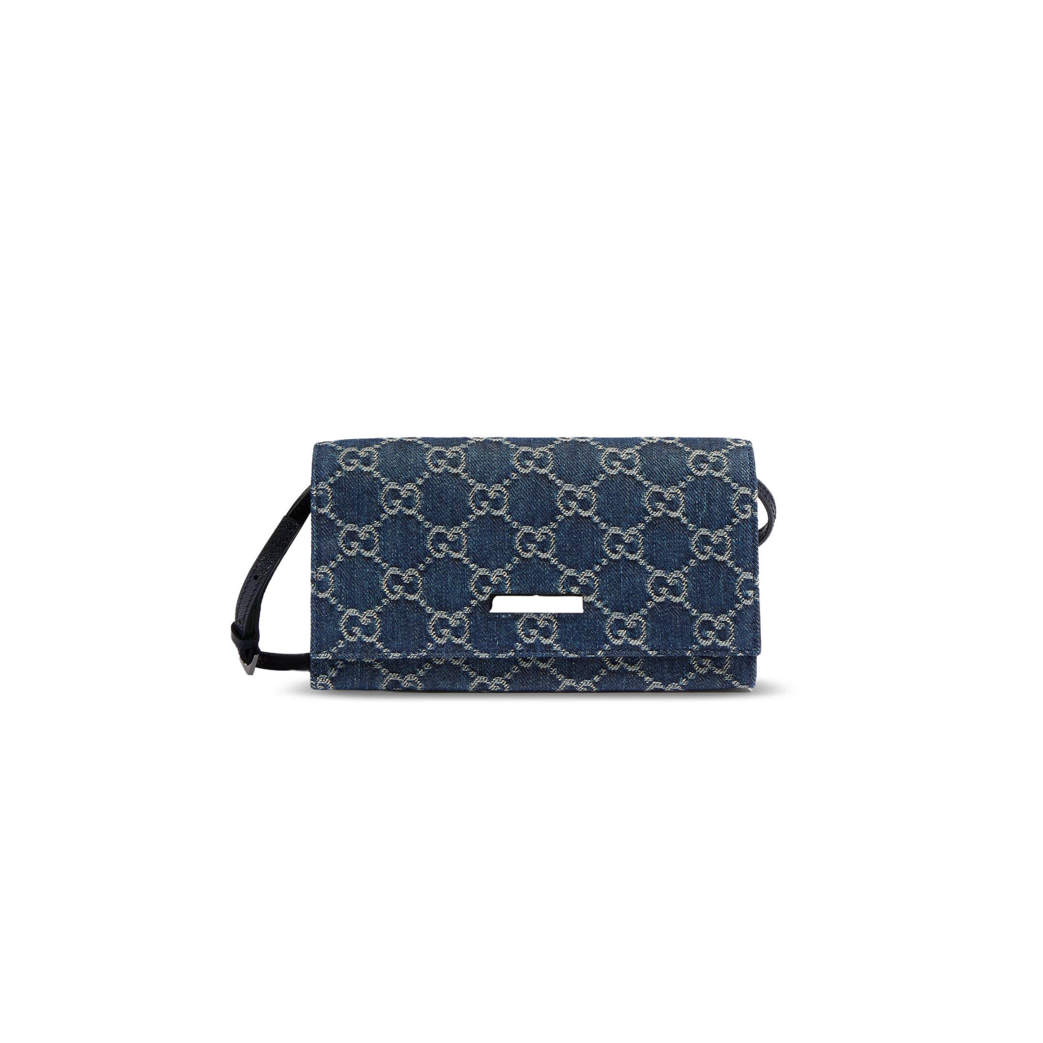 GUCCI SMALL POUCH WITH STRAP AND GUCCI PLAQUE ‎A002KG (23*11.5*8cm)